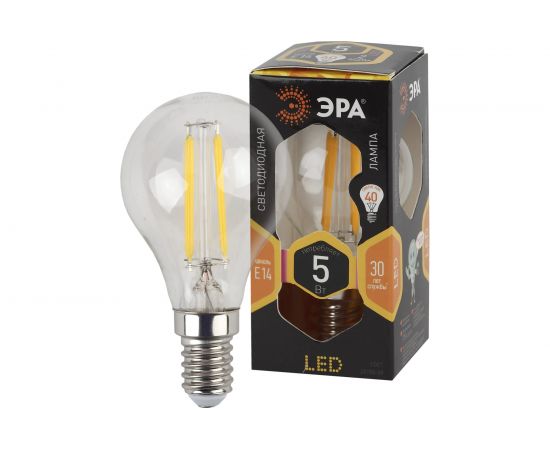 Светодиодная лампа ЭРА F-LED Р45-5w-827-E14 Б0019006 – изображение 2