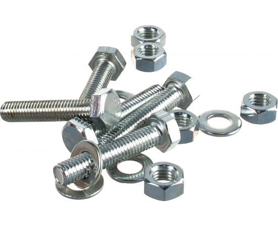 Пакет болт с гайкой и шайбой Метизный двор цинк м8х40мм 5 шт. 4607173901781 – изображение 2