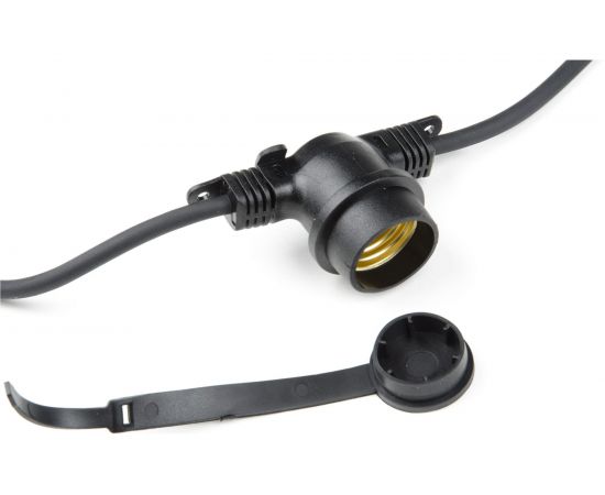 Гирлянда Белт-лайт Uniel, UDL-K121, 10/E27/5M, 5C, IP65, BLACK, BELT-LIGHT, шаг 50см UL-00007150 – изображение 2