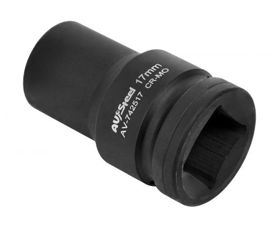 Головка ударная четырехгранная-футорка (17 мм; 1DR) AV Steel AV-742517 – изображение 3