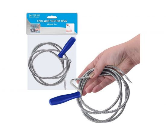 Трос для чистки труб МУЛЬТИДОМ 3 м VL58-168 – изображение 3