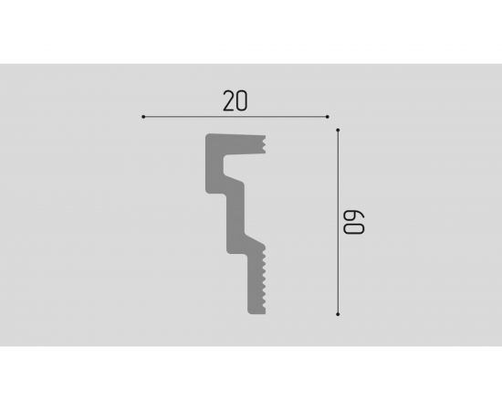 Карниз П03 Де-Багет 20/60 – изображение 3
