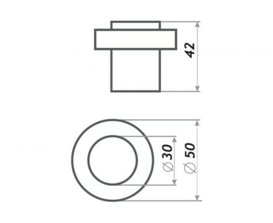 Дверной ограничитель НОРА-М 120 мат.никель 16690 – изображение 3