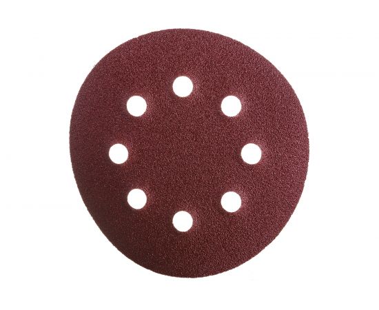 Круг абразивный шлифовальный перфорированный под липучку (10 шт; 125 мм; Р80) TUNDRA 2603075 – изображение 4