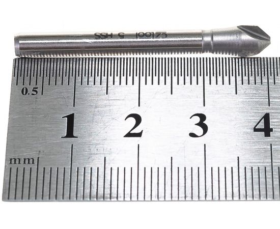 Зенкер конический 3-х канавочный (5х40 мм; хвостовик 4 мм; HSS) Bucovice Tools 741050 – изображение 4