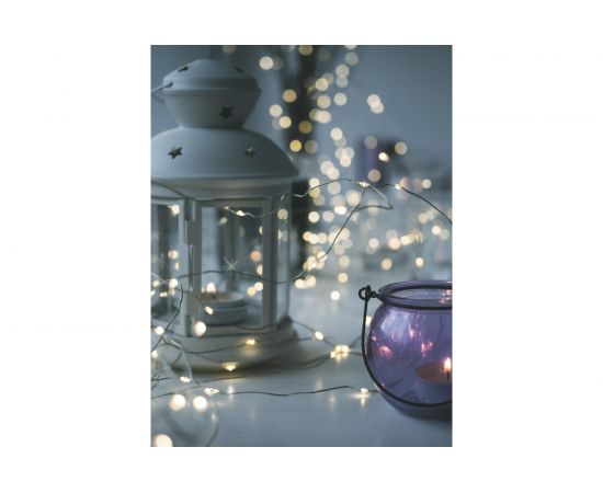 Светодиодная гирлянда КОСМОС Золотые нити, медный провод, IP44, 10 метров KOCNL-EL151 – изображение 4