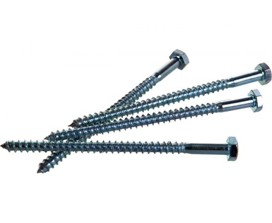 Сантехнический шуруп с ШГ ЕВРОПАРТНЕР DIN 571 Zn 6х100 4шт. 5 0945 2 – изображение 4