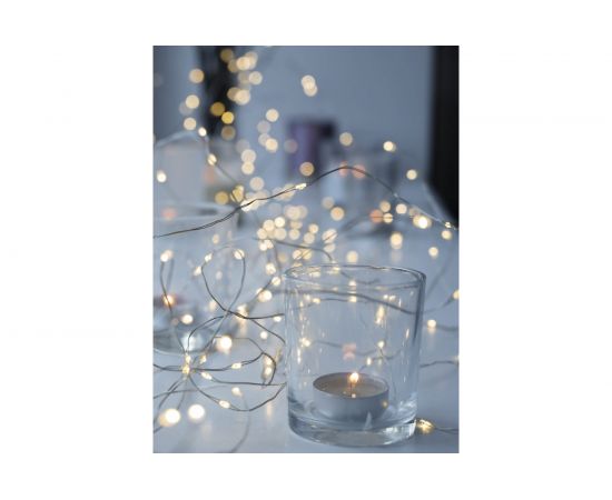 Светодиодная гирлянда КОСМОС Золотые нити, медный провод, IP44, 10 метров KOCNL-EL151 – изображение 5