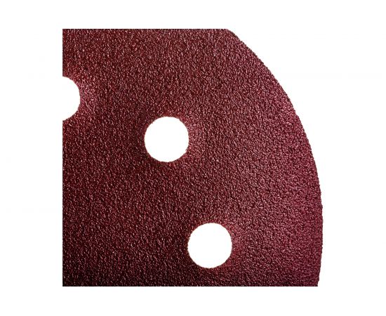 Круг абразивный шлифовальный перфорированный под липучку (10 шт; 125 мм; Р80) TUNDRA 2603075 – изображение 6