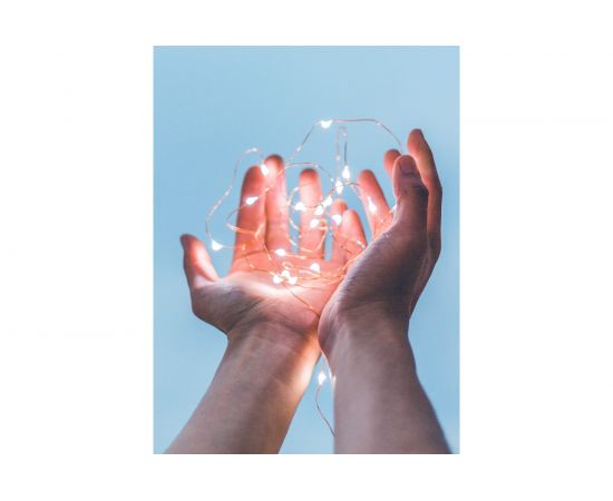 Светодиодная гирлянда КОСМОС Золотые нити, медный провод, IP44, 10 метров KOCNL-EL151 – изображение 6