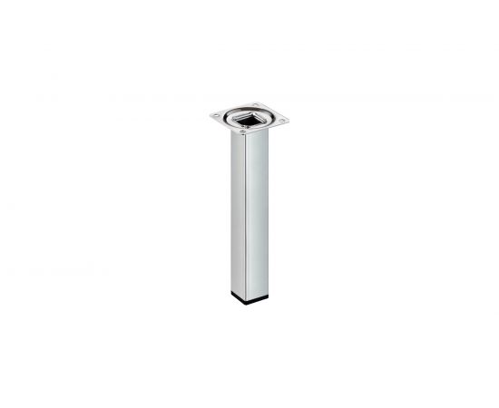 Ножка Tech-Krep 25х25х200 квадратная, нерегулируемая, никель- накладка 151277 