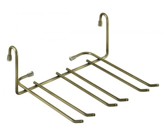 Полка для фужеров Lemax малая, длина 245 мм, ширина 210 мм, высота 105 мм, античная бронза YJ-G507 AB 