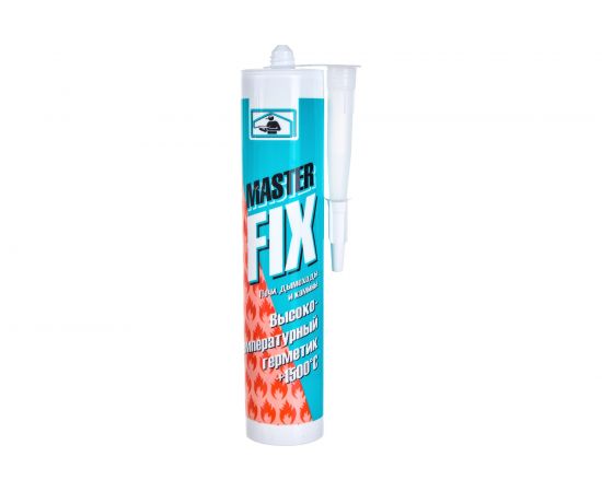 Силикатный герметик MASTERFIX (+1500 градусов; для печей и каминов; черный; 290 мл) 1342/3 