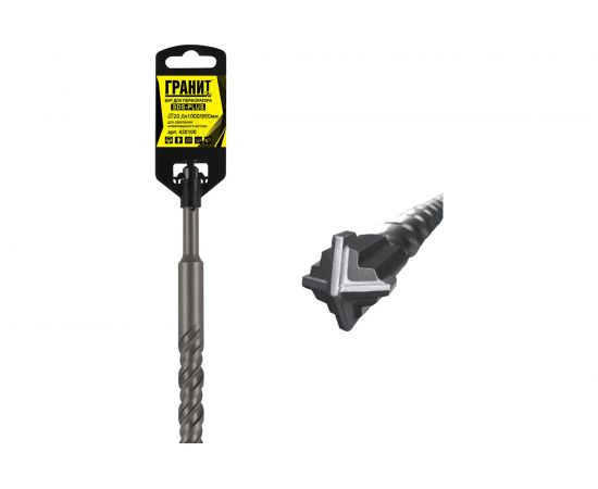 Бур Quadro-X (20.0х1000/950 мм; SDS-plus) ГРАНИТ 420100 