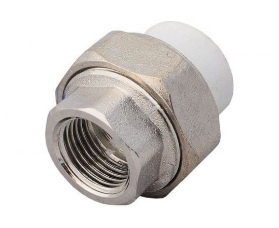 Муфта КРОСС PPRC комбинированная, под ключ, 40х1 1/4 ВР 60121 