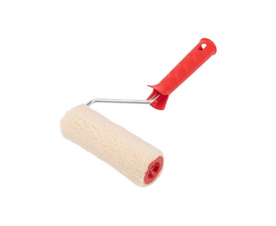 Валик REXANT натуральный бесшовный мех, ворс 12мм, ширина ролика 140мм, диам. 42мм, бюгель 6мм 89-0034 