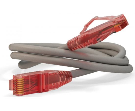 Патч-корд Hyperline PC-LPM-UTP-RJ45-RJ45-C5e-3M-LSZH-GY U/UTP, Cat.5e 100% Fluke Componen 42273 