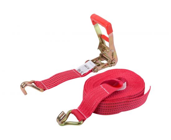 Ремень для крепления груза FIT храповый механизм 230 мм, лента 55 мм x 12 м, 5000/10000 кг 64924 