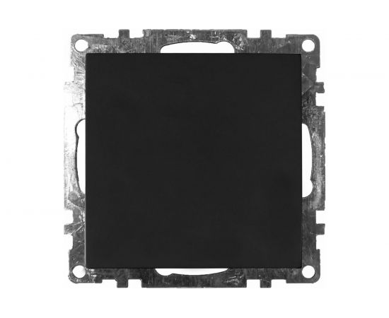 1-клавишный выключатель STEKKER механизм 250В, 10А, серия Катрин, GLS10-7103-05, черный 39603 