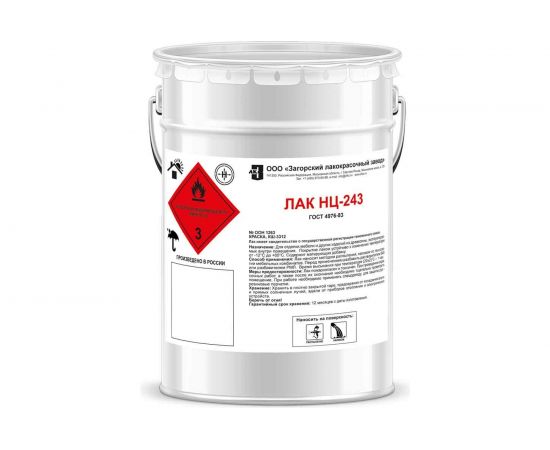 Лак ЗАГОРСКИЙ ЛАКОКРАСОЧНЫЙ ЗАВОД НЦ-243 5 кг ZLK04888 