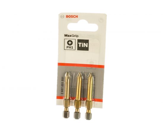 Бита (49 мм; 3 шт) PHILLIPS 1 TIN Bosch 2607001551 