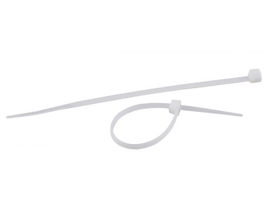 Кабельная стяжка ЭРА 5x250 мм, белый, упаковка, 100 штук Б0039389 
