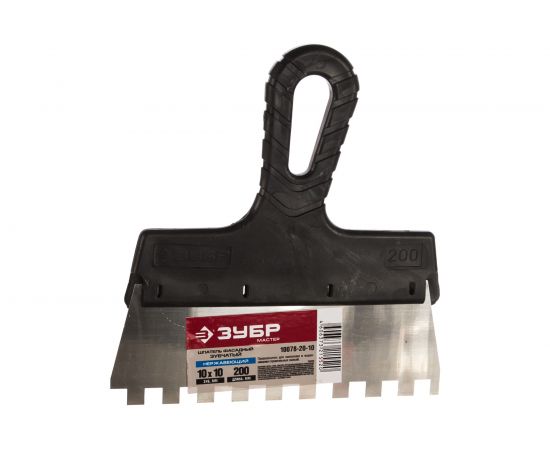 Фасадный зубчатый шпатель 200 мм Зубр МАСТЕР 10078-20-10 