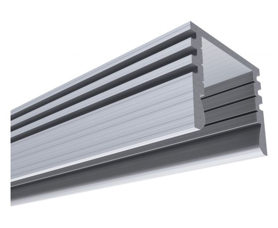 Прямой глубокий профиль APEYRON алюминиевый для светодиодной ленты, 1м. 08-09-01 