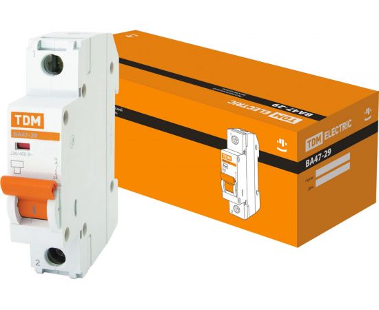 Автоматический выключатель ВА47-29 (1Р; 25 А; 4.5 кА; С) TDM SQ0206-0076 – изображение 2