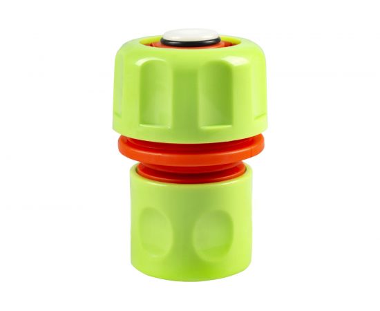 Соединитель пластмассовый с автостопом 003-2008 1" для шлангов FEONA 219337 – изображение 2