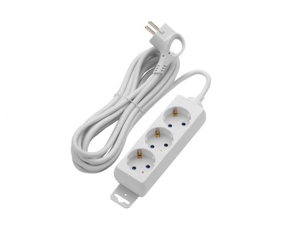 Удлинитель с заземлением duwi Supraline 3 розетки, 5 метров, 3х1,5мм2, 3680 Вт, 16А, 32057 9 – изображение 2