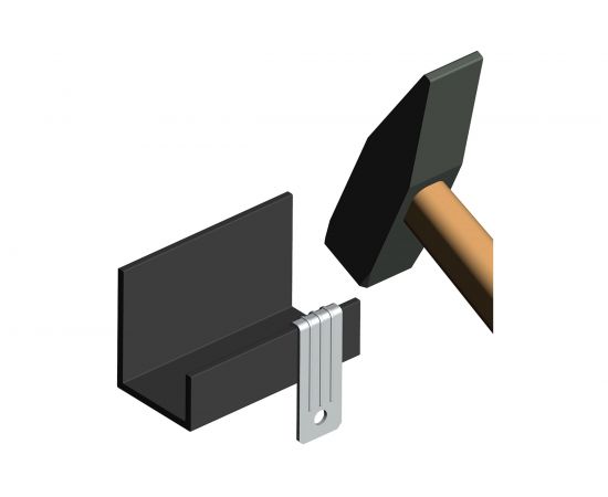 Вертикальный балочный зажим УМС 1-5 мм с отверстием 30 шт. VBZ-1-5 – изображение 2