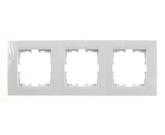 Трехместная вертикальная рамка LEZARD KARINA б/ вст белая 707-0200-153 – изображение 2
