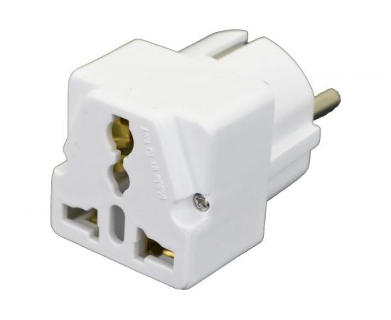 Универсальный адаптер переходник AY-KA 16А, белый 7714200 – изображение 2