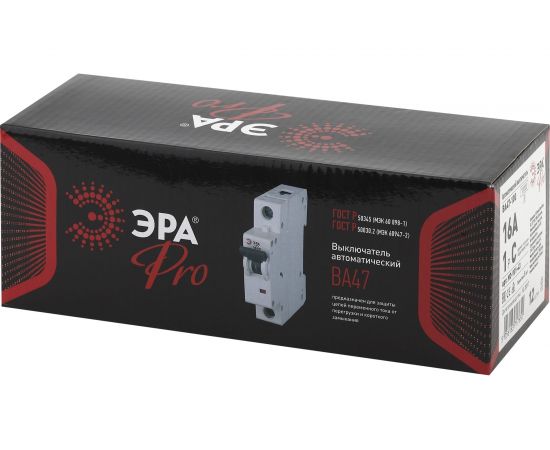 Автоматический выключатель ЭРА NO-901-43 ВА47-100 1P 16А кривая C Б0031813 – изображение 2