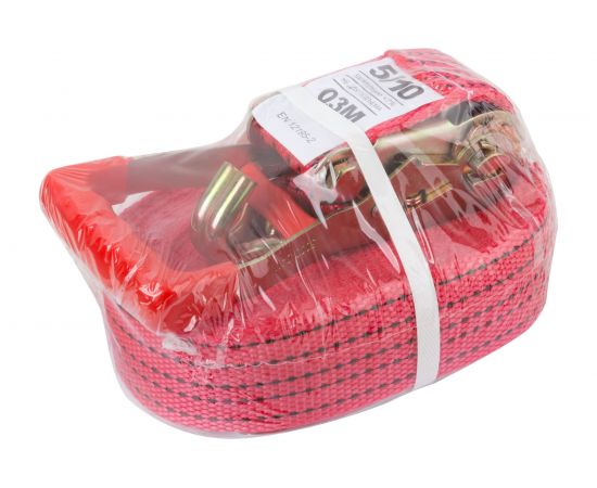 Ремень для крепления груза FIT храповый механизм 230 мм, лента 55 мм x 12 м, 5000/10000 кг 64924 – изображение 2