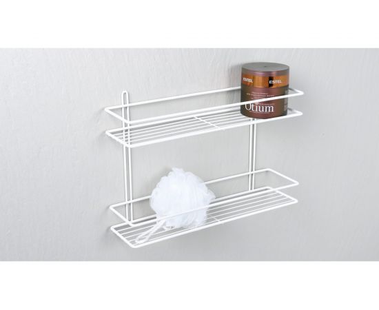 Прямая полка FIXSEN двухэтажная, белая FX-730W-2 – изображение 2