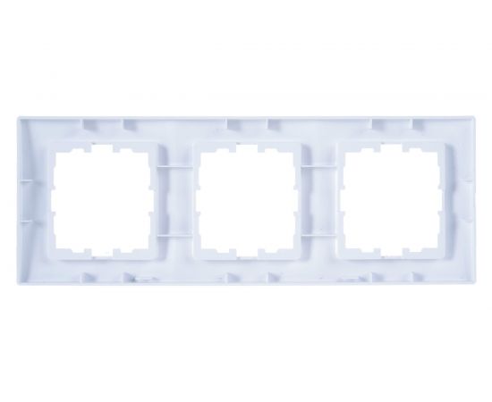 Трехместная вертикальная рамка LEZARD KARINA б/ вст белая 707-0200-153 – изображение 3