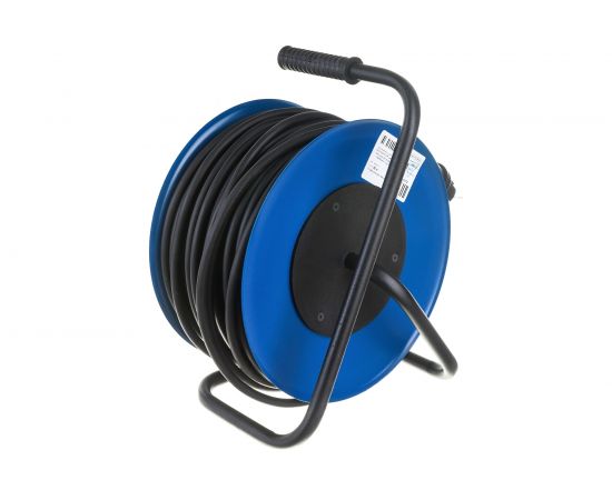 Силовой удлинитель TDM УХз16-004 металлическая катушка, А3, 4 места IP44/50м КГ 3х2,5 SQ1301-0172 – изображение 3