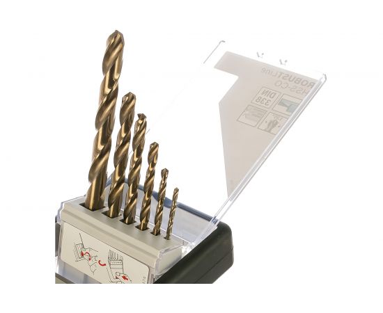 Набор сверл по металлу Robust Line 6 шт. (2-8 мм; HSS-CO) Bosch 2607019924 – изображение 3