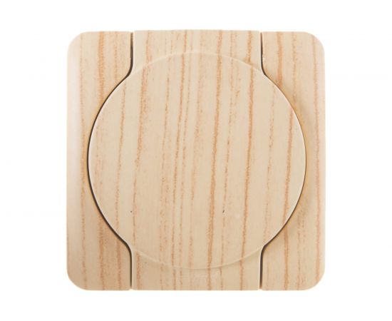 Розетка Lezard, VIOLA, с/з, с крышкой. керамика, белёный дуб, 751-5200-123 – изображение 3