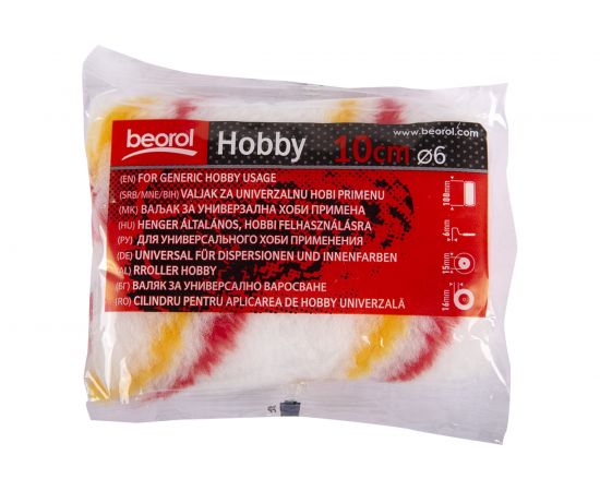 Запасной радиаторный валик BEOROL Hobby D15 100 мм, ворс 16 мм, бюгель 6 мм 40657 – изображение 3