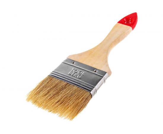 Плоская кисть Toolberg 2,5"", белая 0101025 – изображение 3