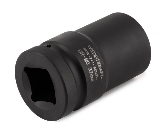 Головка торцевая ударная глубокая 6-гранная (32 мм; 1"") WIEDERKRAFT WDK-711-8032L – изображение 3