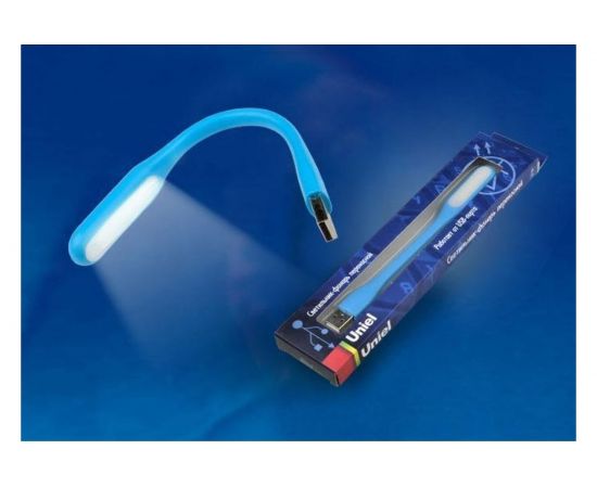 Переносной светильник-фонарь Uniel TLD-541 Blue , прорезиненный корпус, 6 LED, UL-00000251 – изображение 3