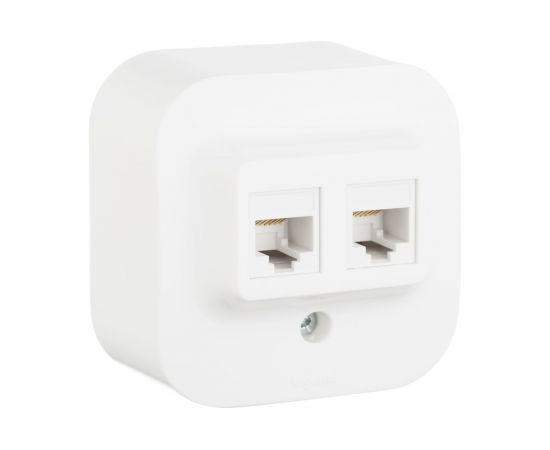 Розетка Legrand 2XRJ45 к 5е UTP белый 782228 – изображение 4