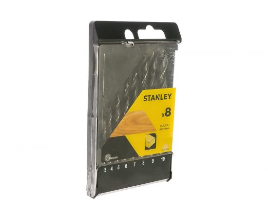Набор спиральных сверл по дереву 3-4-5-6-7-8-9-10 мм Stanley STA56006 – изображение 4