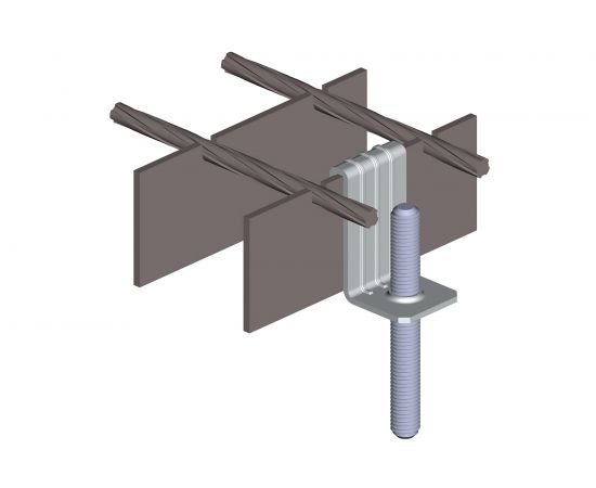 Вертикальный балочный зажим УМС 1-5 мм с отгибом и резьбой М8 30 шт. VBZ-1-5-M8-G – изображение 4