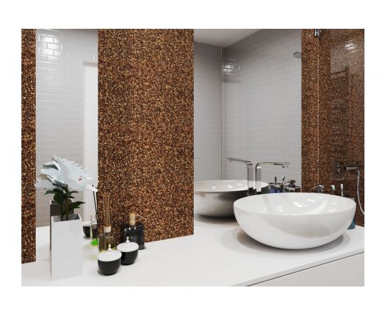 Каменный ковер - декоративное покрытие Kitstone цвет Brown 1810113 – изображение 4