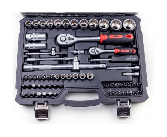 Набор инструмента СЕРВИС КЛЮЧ 82 предмета, 12 граней 12082 – изображение 4